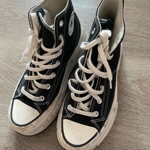 Converse Black and White High-Top Sneakers